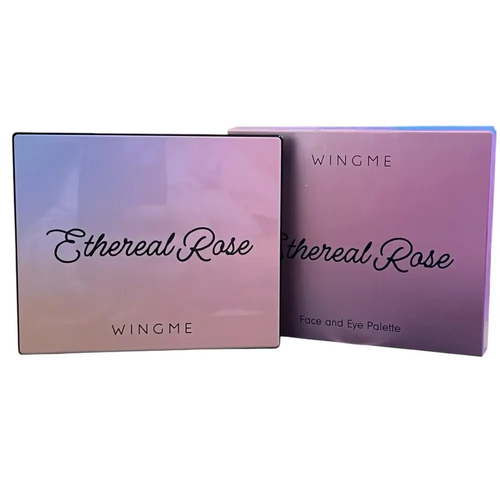 Wingme Ethereal Rose Face Eye Palette 6 Pan Blush Bronzer Highlighter